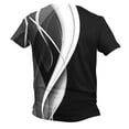 thumbnail image 3 of Nmnitkp Mens T-shirts Fashionable and Cool Men's Muscle T-Shirt Pleated Raglan Sleeve Bodybuilding Gym Tee Short Sleeve Fashion Workout Shirts Hipster Shirt （Plus Size）, 3 of 6