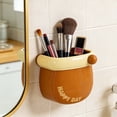 thumbnail image 1 of Aodebiao Magnetic Wall Mounted Storage Box with Drain Holes, Plastic Organizer for Bathroom Kitchen Office, Desktop Toothbrush Pen Holder, Adhesive Mount Home Wall Organizer for Toiletries Stationery, 1 of 6