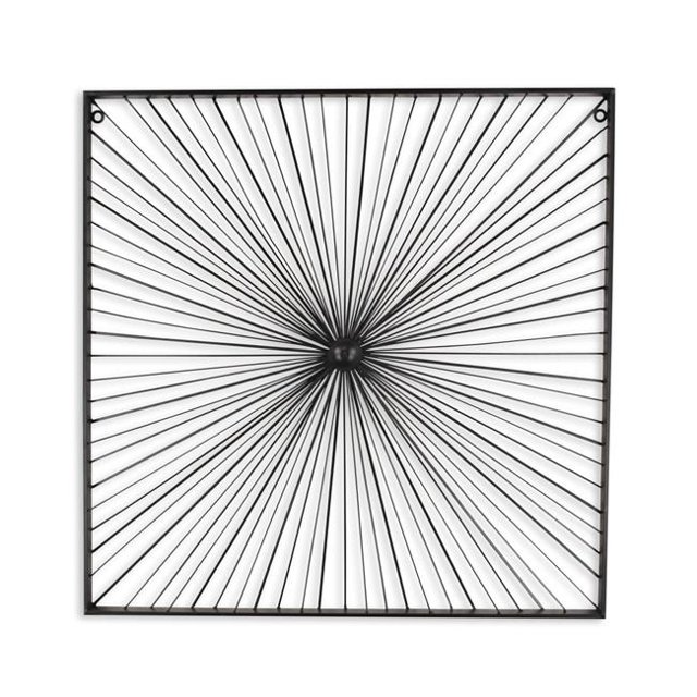 Cheungs 5700BK Aelle Linéaire Éclat Carré Décoration Murale