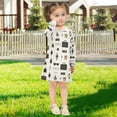 thumbnail image 5 of Girls' long-sleeved dress Business Elite Items Girls' A-line dress with ribbed cuffs Soft and comfortable, 5 of 6