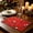 Green GN, variant on Naittoop Christmas Poinsettia Placemats, 11*17 Inch Embroidered Table Mats,Red Rectangle Cut-out Flower Fabric Mats for Xmas Dinner Table Doilies Festive Party Home Decoration