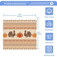thumbnail image 4 of Thanksgiving Pumpkin and Turkey Washcloth 12x12in Set, 6 Pack Absorbent Cotton Towel Square Kitchen Dishes Towels, Soft Cleaning Face Hand Towel Fast Drying, 4 of 7
