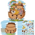 thumbnail image 1 of Juego de 12 pegatinas del Arca de Noé de Haooryx con escenas de animales, 1 of 5