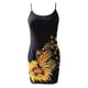 thumbnail image 4 of Moda para mujer sin mangas gradiente flores impresas con bolsillo en la cintura vestido de verano con cuello en V Mini vestido de tirantes Pompotops ghjkhdj8528, 4 of 5