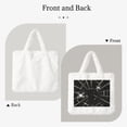 thumbnail image 2 of Yiaed Spiders On The Web Print Fluffy Shoulder Bag Plush Bags Women Ladies Tote Bag Fluffy White Furry Purse Handbag for Autumn and Winter, 2 of 7