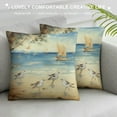 thumbnail image 3 of Fenyluxe Sailboat Trees Arthur Boyd Pillow Covers for Couch Sofa Indoor Outdoor Home Decor Summer Square 1PC 18x18in, 3 of 5