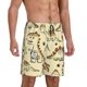 thumbnail image 2 of Balery Cartoon Dinosaurs Pantalones cortos de pijama de punto de algodón para hombre con cinturilla y bolsillos-Medium, 2 of 6