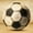 Old School Soccer Ball, variant on Elephant Stock Fast Trail Soccer Ball Wall Art - Horizontal Canvas Wall Art - Living Room Wall Decor - Sports Canvas - Black And White Decor - 12" x 8"