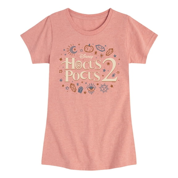 Hocus Pocus 2 - Logo With Icons - Toddler And Youth Girls Short Sleeve Graphic T-Shirt