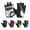 White, variant on Gel Padded Cycling Gloves for Men and Women, Half Finger Bike Gloves with Breathable Anti-Slip Design