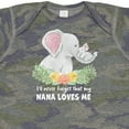thumbnail image 4 of Inktastic I'll Never Forget That My Nana Loves Me with Cute Elephants Boys or Girls Baby Bodysuit, 4 of 5