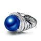 thumbnail image 5 of Estilo de joyería de moda anillo de circón azul y y popular atmósfera de perlas mano Europea Anillos Retro, 5 of 7