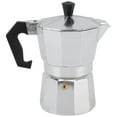 thumbnail image 3 of Coffee Pot, Aluminum Alloy Moka Pot Compact Portable Casting Process  For Bar For Office For Home, 3 of 8