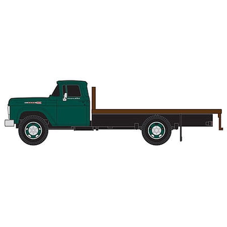 Classic Metal Works 30412 Ho 1960 Ford Flatbed Truck Holly Green Cab
