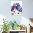 thumbnail image 5 of ZFLMY Birds Kissing Print On Canvas Wall Decor for Home Living Room Bedroom Office, Artistic Canvas Prints Wall Art for Bathroom Kitchen Decoration, Perfect Gift Ideas, 12x16/16x20 Inches 12x16in, 5 of 5