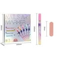 thumbnail image 4 of 12 Color Nail Art Pens Set, 0.5 MM Extra Fine 3D Nail Polish Pens, Drawing Painting Point Liner Acrylic Painted Pen Kit, Waterproof and Quick-drying Nail for DIY Nails Art Design Manicure Tools, 4 of 8