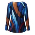thumbnail image 2 of Womens Athletic Tops Shirt Light Womens Shirts Tech Pack Long Sleeved Tee Running Tee Shirts Short Sleeve Athletic Women Loose Fit Long Sleeve Shirt Women plus Compression And Blue S, 2 of 3