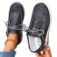 thumbnail image 7 of Platform Sneakers for Women Glitter Casual Walking Shoes Lace Up Sequin Fashion Shoes Lightweight Thick Sole Comfort Shoes, 7 of 7