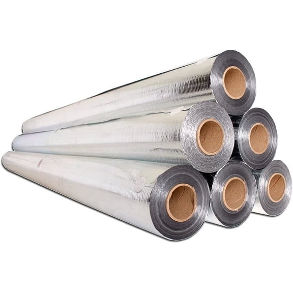 WJSP Radiant Barrier 250 sq ft 4 Ft Wide Aluminum Foil Insulation for Attic Roof House Wrap