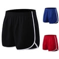 thumbnail image 5 of Men Drawstring Breathable Solid Sports Running Casual Fitness Yoga Gym Shorts, 5 of 9