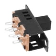 thumbnail image 1 of 10Pcs High Knob 6 Pin 3 Position DPDT Panel Slide Switch 0.5A 50V DC, 1 of 4
