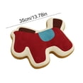 thumbnail image 3 of Cojín de almohada de peluche de caballo 35 cm – Cojín decorativo de algodón, marrón, rojo, azul, rosa, sofá decorativo para cama de coche, regalo acogedor de decoración festiva para el hogar, 3 of 6