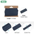 thumbnail image 3 of Uxcell Double Fold Bias Tape 1/4 Inch 12 Yards Cotton Bias Binding Tape Bulk for Sewing Navy Blue, 3 of 6