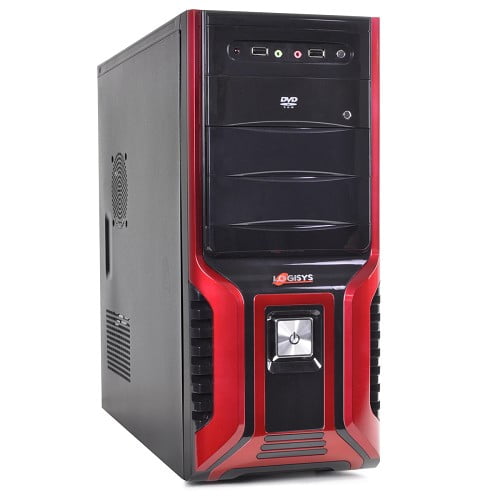 Logisys 10 Bay 7 Expansion Slots ATX Mid Tower Computer Case w/480W 20