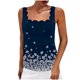 thumbnail image 1 of Camisa sin mangas con cuello cuadrado estampado de moda informal para mujer Fridja  gh1800, 1 of 4