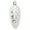Silver, variant on JANGSLNG 5Pcs/Box Christmas Hanging Pinecone Glitter Reusable Unbreakable Xmas Tree Decoration Plastic Pine Cone Ornament Party Supplies