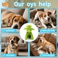 thumbnail image 6 of UXVA Interactive Plush and Chew Dog Toy with Squeaker and Crinkle Paper for Tough Chew, Green Dragon, 6 of 6