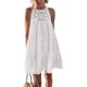 thumbnail image 1 of Generic 2025 Summer Hollow Backless Dress Casual Sleeveless A- line Layered Swing Tank Dress Beach Vacation Mini, 1 of 1