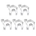 thumbnail image 1 of 5pcs Stainless Steel Cookie Cutter DIY Biscuit Mould Baking Tools Camel Shape Design for Home (Silver), 1 of 9