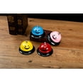 thumbnail image 3 of ASIAN HOME Call Bell, 3.35 Inch Diameter, Metal Bell, Yellow Smiley Face, Desk Bell Service Bell for Hotels, Schools, Restaurants, Reception Areas, Hospitals, Customer Service, Yellow (5), 3 of 3