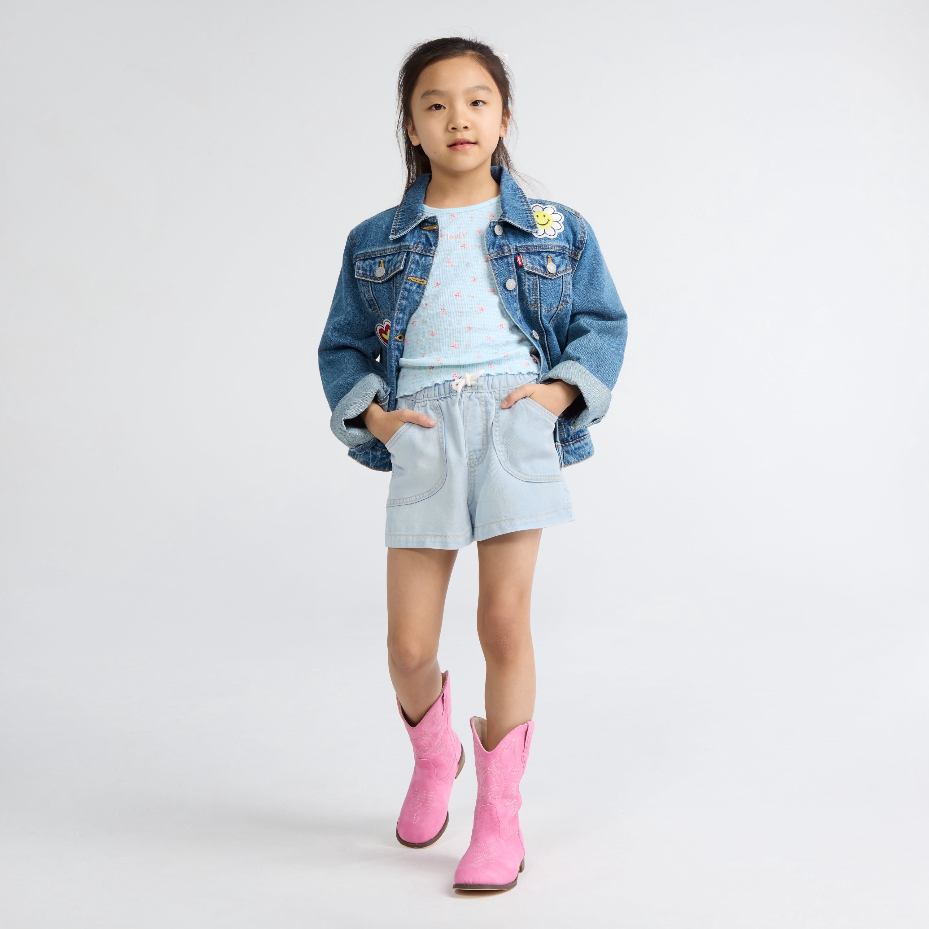 Levi's Girls Denim Parachute Shorts, Sizes 4-16