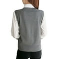 thumbnail image 5 of jinghuiyue Womens Sweater Vest V Neck Sleeveless Knitwear Tops Classic Pullover Vests Casual Business Fashion M, 5 of 9
