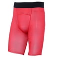 thumbnail image 4 of ATTOE Leggings de Basketball pour Hommes Compression Entraînement Physique Gym Short de Sport (Rouge m)-0814, 4 of 5