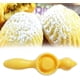 thumbnail image 5 of Moldes flexibles de conchas marinas para cortador de núcleos, molde de plástico para maamoul, molde para pasteles de Oriente Medio para tus aventuras gourmet, amarillo, 2 piezas, 5 of 5