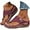 Red, variant on HeaCare Orthopedic Sandals for Women 2025,Summer Slip On Beach Sandals Dressy Arch Support Wedge Sandal Vintage Wide Width Flip Flops Casual Boho Slipper