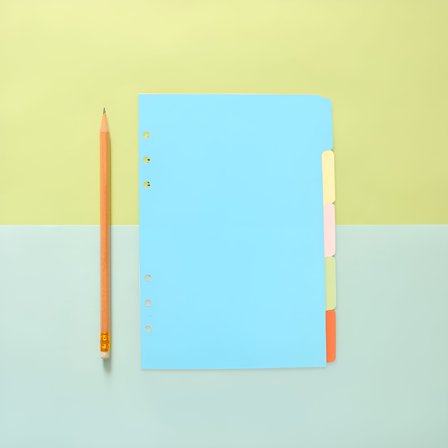 CCOCC 10 Pcs Index Page Divider Subject Dividers Binder with Tabs Separators