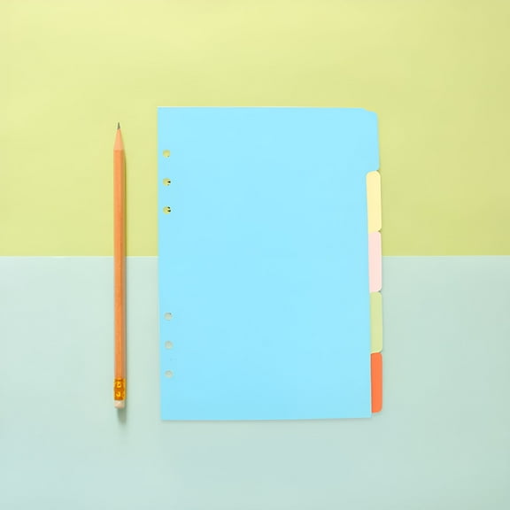 CCOCC 10 Pcs Index Page Divider Subject Dividers Binder with Tabs Separators