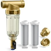SimPure Whole House Water Filter System, with Carbon Filter and Sediment Filter, 3-Stage Filtration, Highly Reduce Lead, Chlorine, Odor and Taste