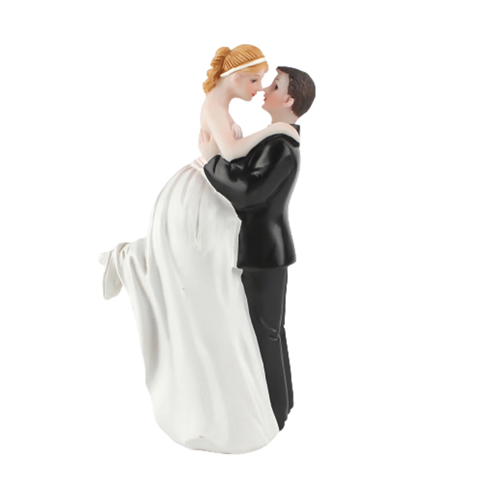 Shimeyao Minimalist Black Wire Wedding Cake Topper - 6.7x3.5", Vintage Style For Engagement, Bridal Shower - View #13
