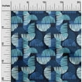 thumbnail image 2 of oneOone Polyester Lycra Blue Fabric Semi Circle Quilting Supplies Print Sewing Fabric By The Yard 56 Inch Wide, 2 of 4