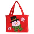 thumbnail image 1 of Ounissouiy Bolsa de regalo de Navidad, bolsa de embalaje interesante, diseño de asa, bolsas de dulces de Navidad, soporte de almacenamiento, Kits de decoración para fiestas Muñeco de nieve, 1 of 6