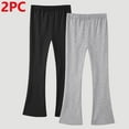 thumbnail image 3 of HAOTAGS Big Girls School Leggings 2PC(3-14), High Waist Flared Pants Casual Yoga Pants Daily School Pants 7 Years, 3 of 3