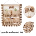 thumbnail image 3 of Bolsa de almacenamiento para colgar sobre la puerta con proceso de bordado de encaje Laklulu, 3 of 5