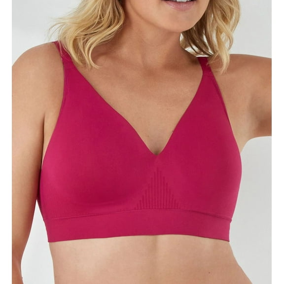 Women's Bali DF3380 Comfort Revolution Modern Seamless Wirefree Bra (Fresh Berry S)