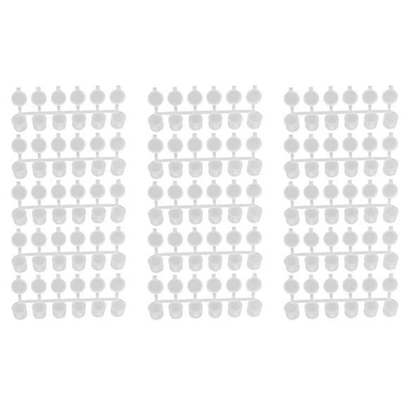 15 Strips 90 Pots Empty Paint Strips Paint Cup Pots, 10Ml/ 0.35Oz Mini Paint Pot Strips Clear Plastic Storage Containers