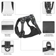 thumbnail image 4 of Dog Harness, Purple Flower No-Pull Pet Dog Harness with Leash Set for Large Medium Small Size Dog, Adjustable Reflective No Choke Dog Cat Vest for Walks Training, 4 of 6
